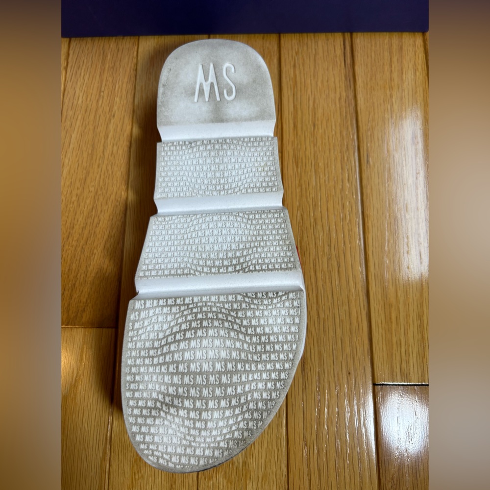 Stuart Weitzman Orange Suede Sport Slides - image 5